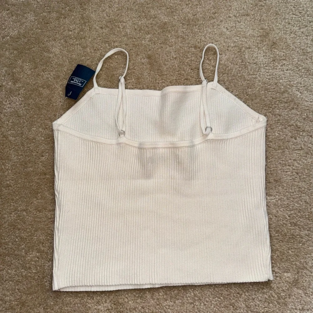 Abercrombie & Fitch Cream Ribbed Camisole - Picture 3 of 3